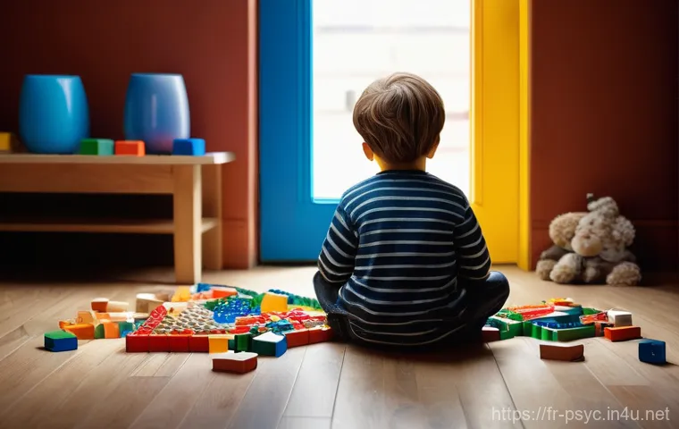 소아 우울증 진단 사례 - **Prompt:** A young child, around 7-8 years old, fully clothed in comfortable, age-appropriate casua...